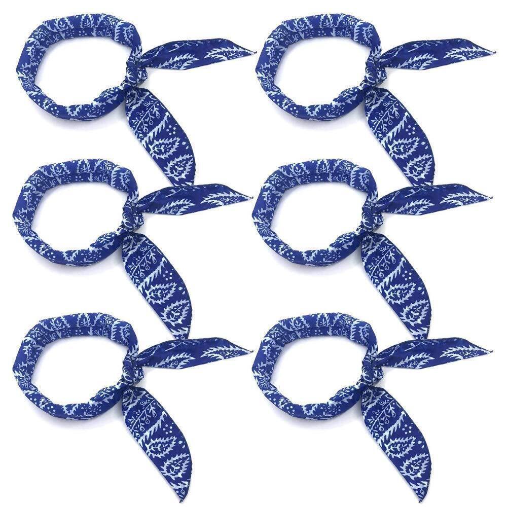 4352 Cooling Scarf, Pack of 6, Wrap Soaked Tie, Head to Instantly Chill